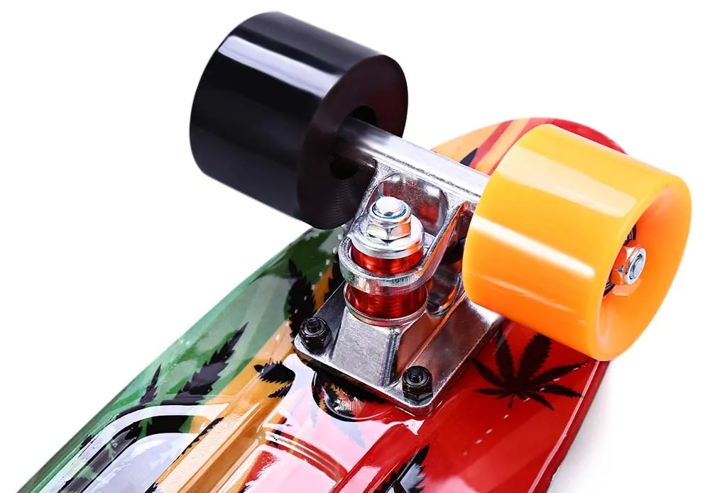 Skateboard 22 inch Graffiti Maple Printing Leaf Retro penny board