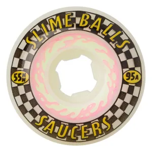 Slime Balls 55mm 95a Saucers Skateboard Wheels 4pk