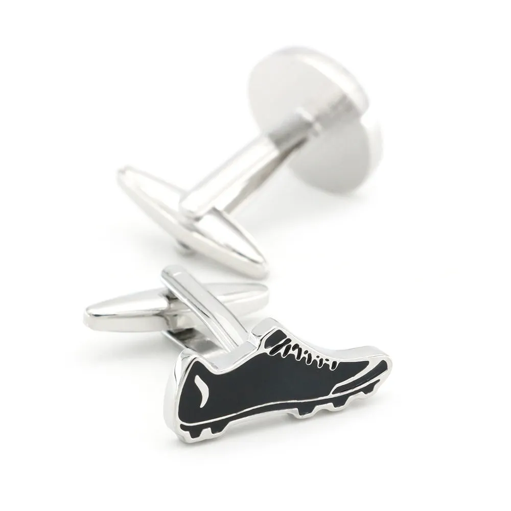 Sports Series Football Sneakers Cufflinks Men