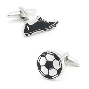 Sports Series Football Sneakers Cufflinks Men