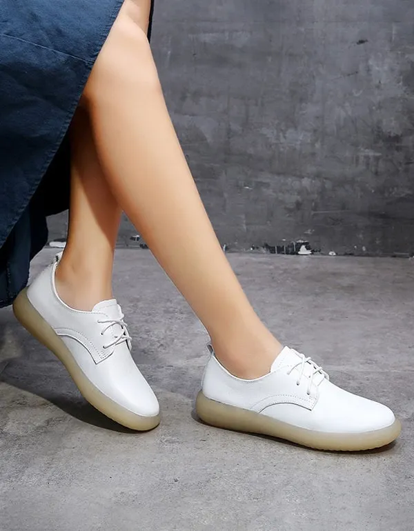 Spring Comfortable Casual Flat Shoes White