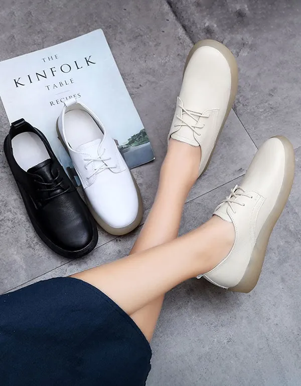 Spring Comfortable Casual Flat Shoes White