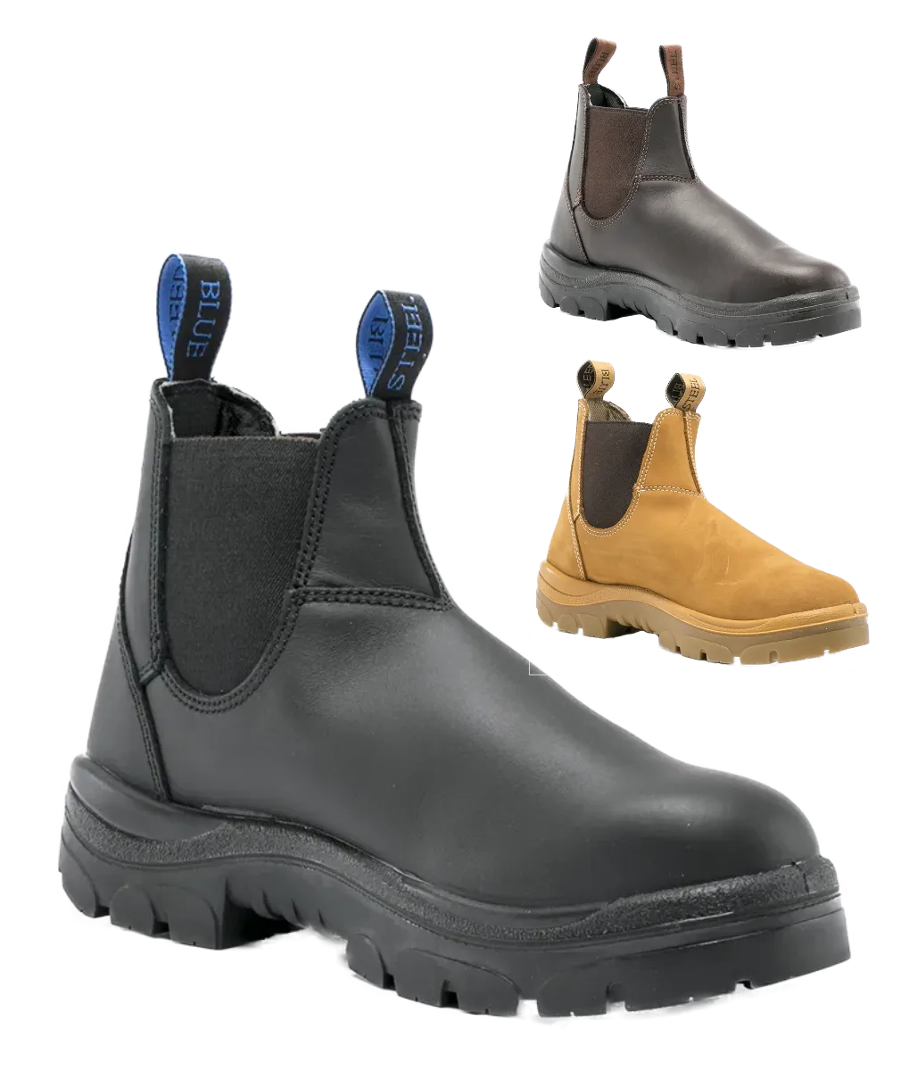 Steel Blue Mens Hobart Elastic Side Non Safety Boots