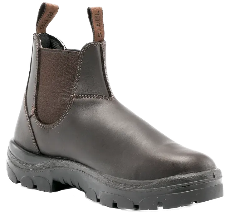 Steel Blue Mens Hobart Elastic Side Non Safety Boots