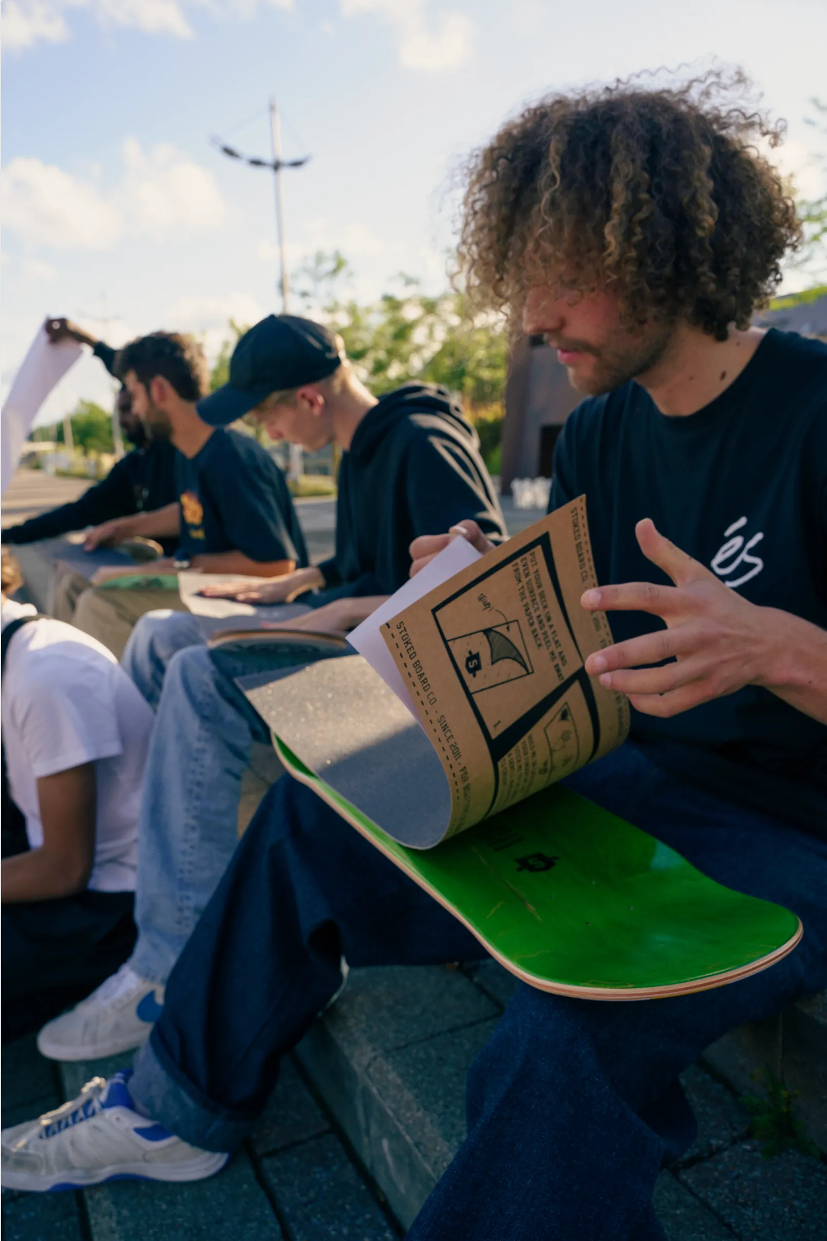 Stoked Illuminati Eye Green Black Griptape