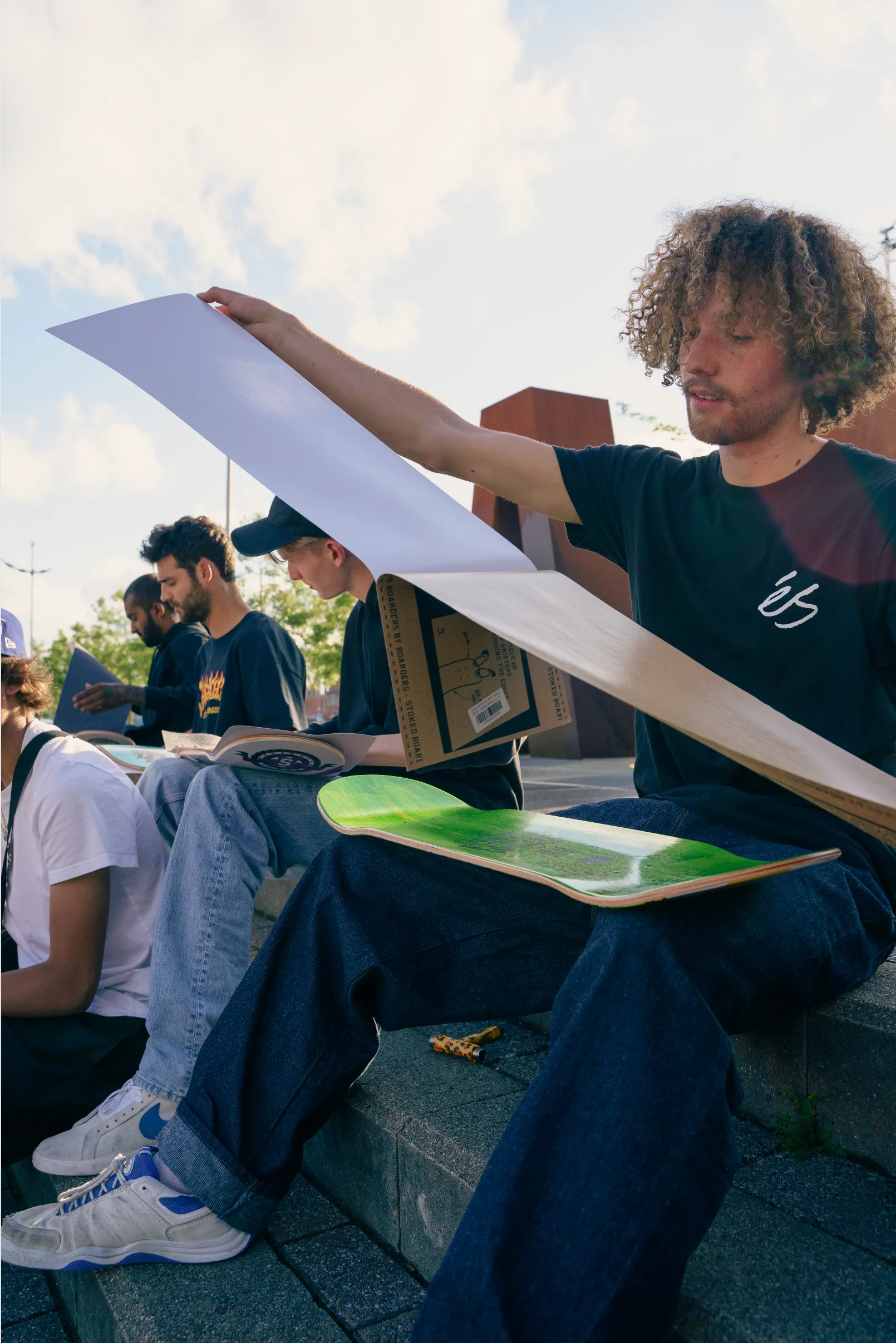 Stoked Illuminati Eye Green Black Griptape