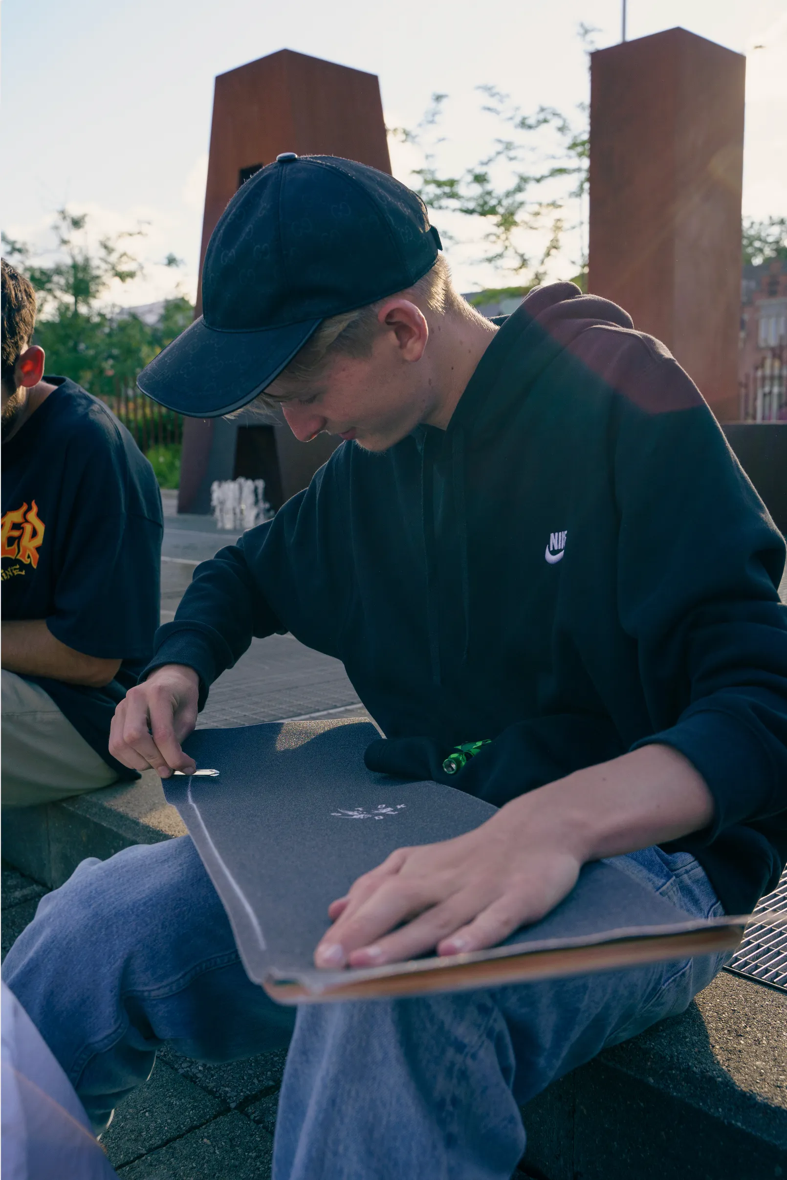 Stoked Lucky Diamonds Black Griptape