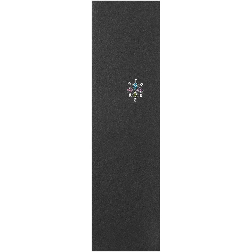 Stoked Lucky Diamonds Black Griptape