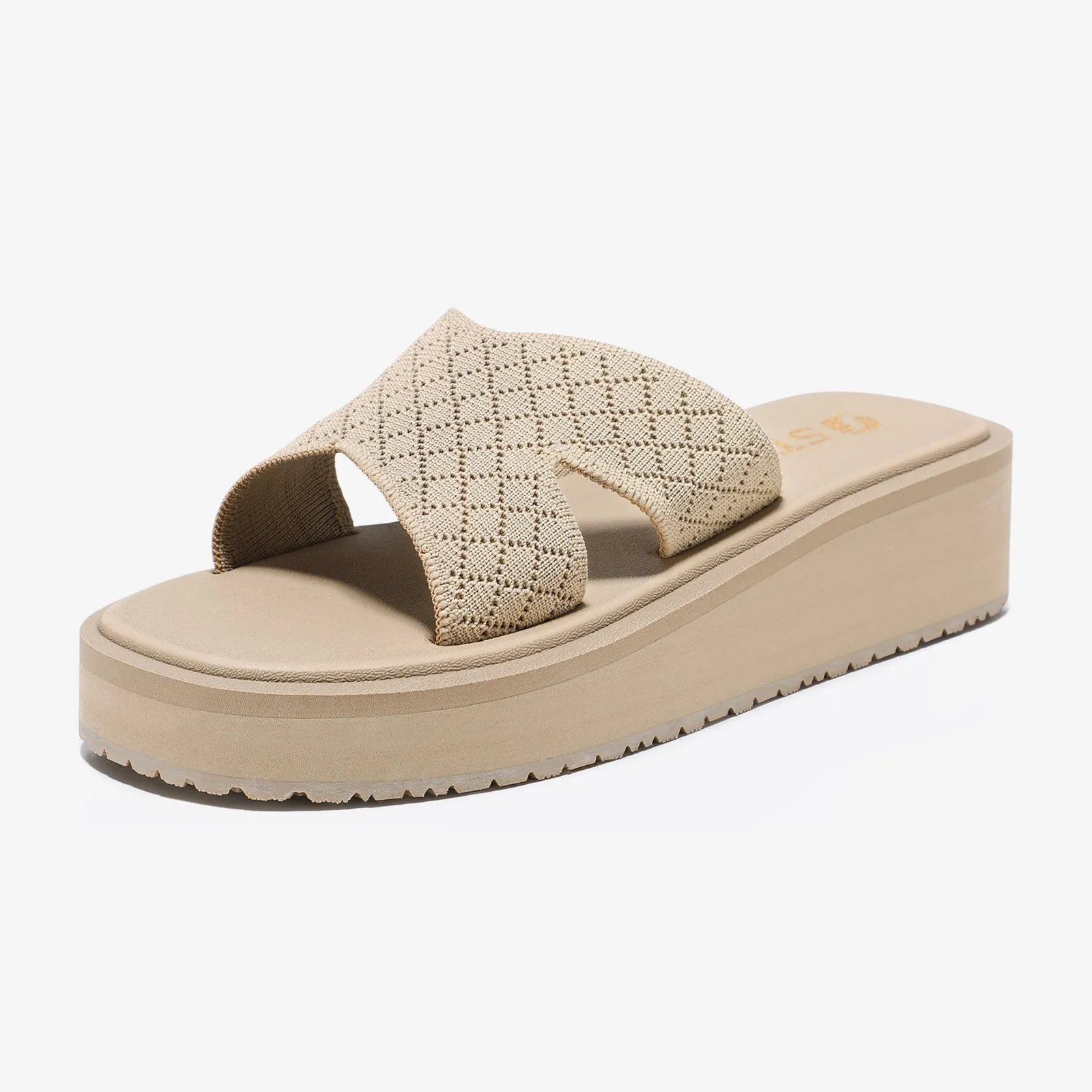 STQ Platform Sandals Women Chunky Slides