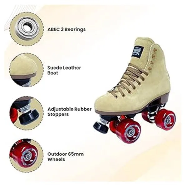 Sure-Grip Boardwalk Tan Roller Skates