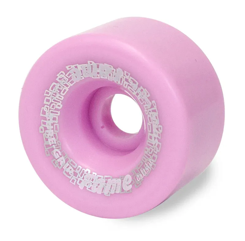 Sure-Grip Fame Artistic 95a 57mm (Set of 8) Pastel Pink Roller Skate Wheels