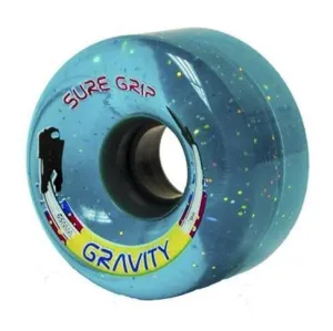 Sure-Grip Gravity Blue Glitter Wheels 78A - 8 pack