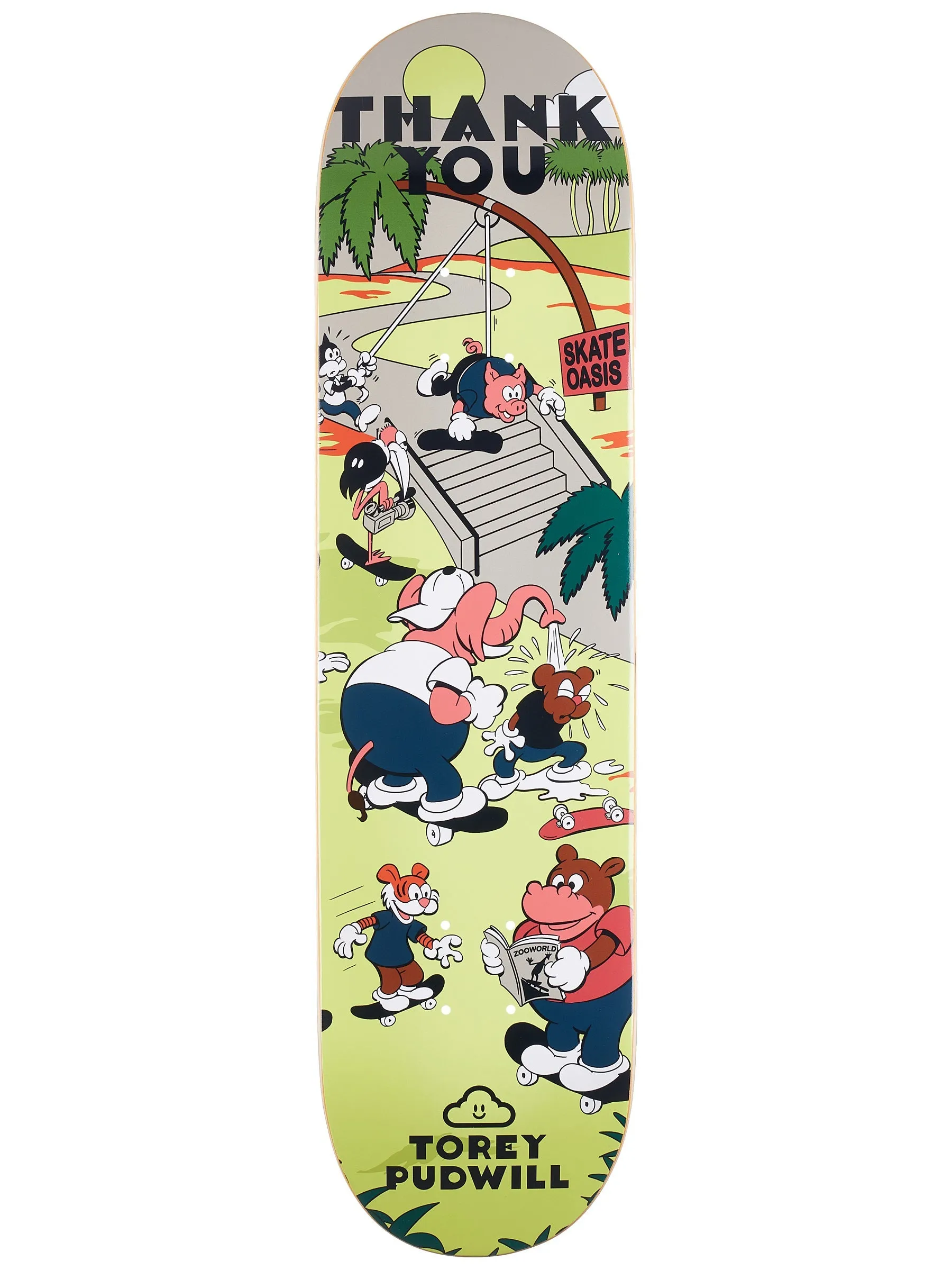 Thank You Skateboards Torey Pudwill Skate Oasis Deck - Multiple Sizes