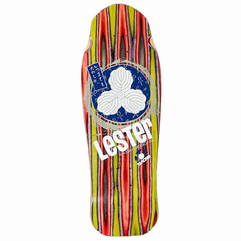 Tracker 10-3/8" x 30.5" Lester Kasai Oak Leaf Limited Swirl Skateboard Deck (#A-1)