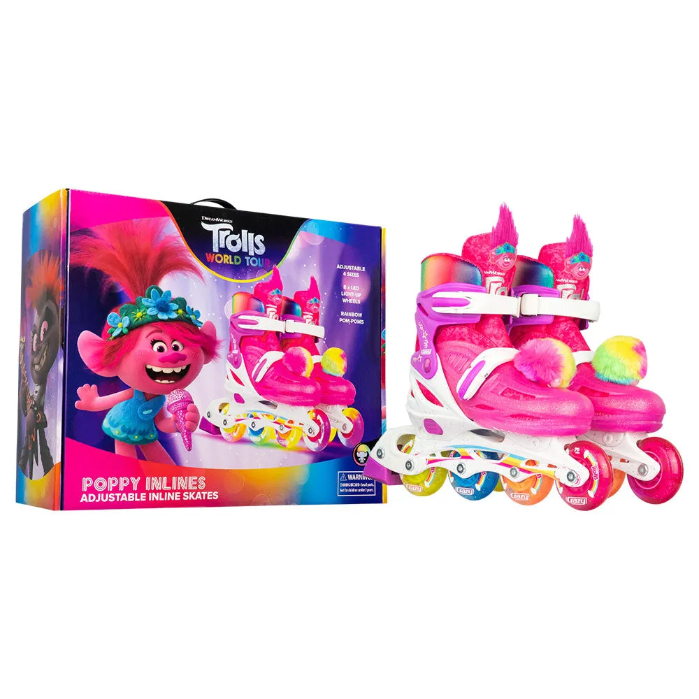 TROLLS Poppy - Size Adjustable Inline Skates