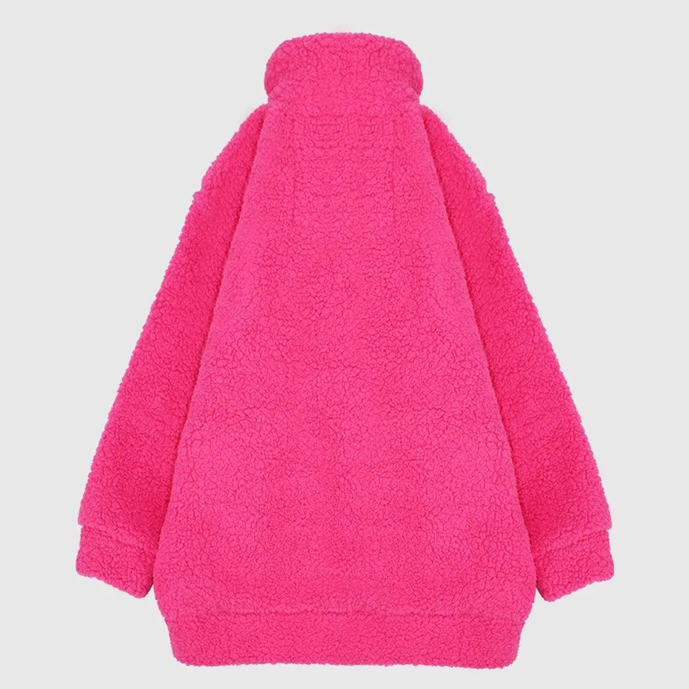 Unisex Fuchsia Fur Jacket