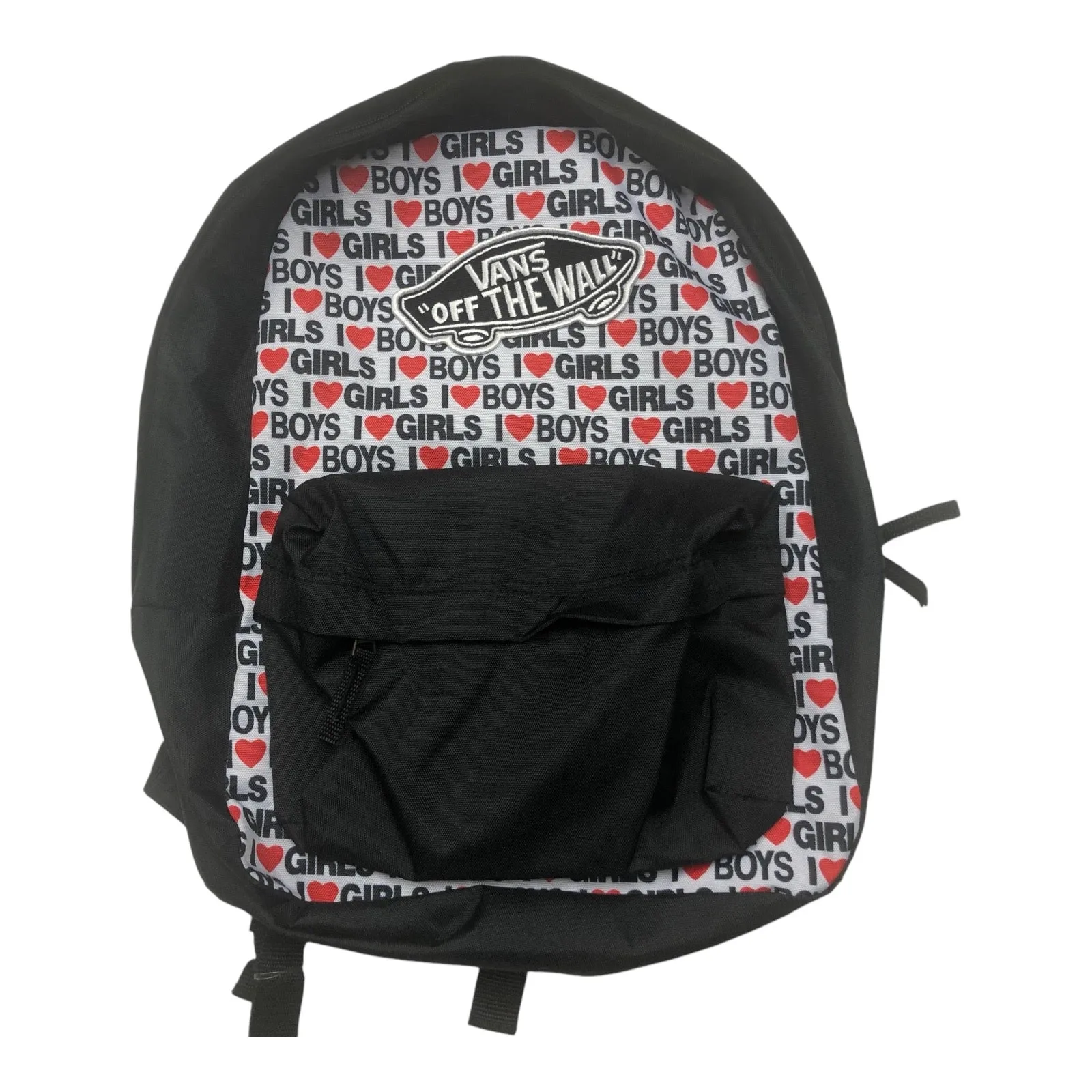 VANS BACKPACK BLACK/WHITE/RED