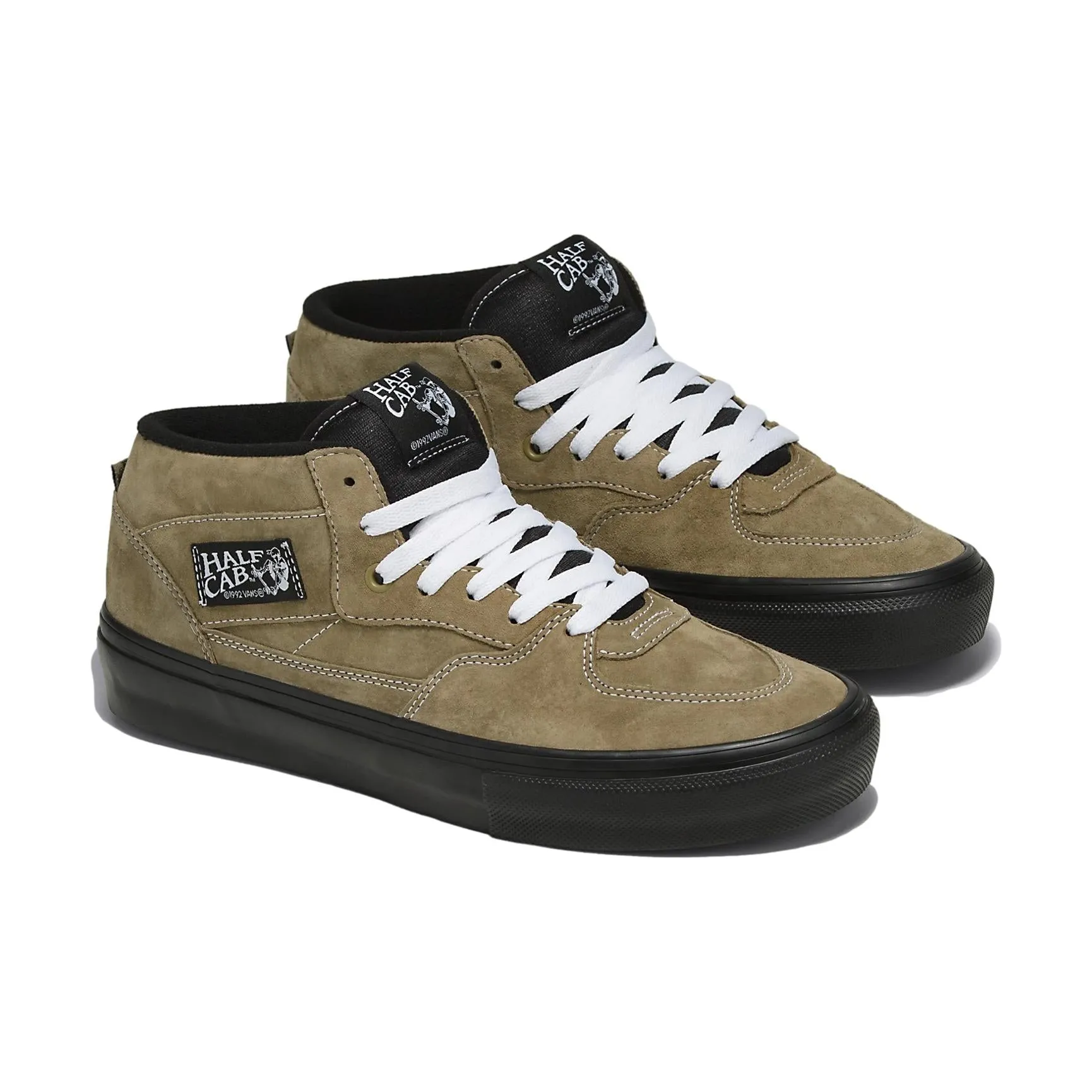 Vans Half Cab Pig Suede Olive/Black