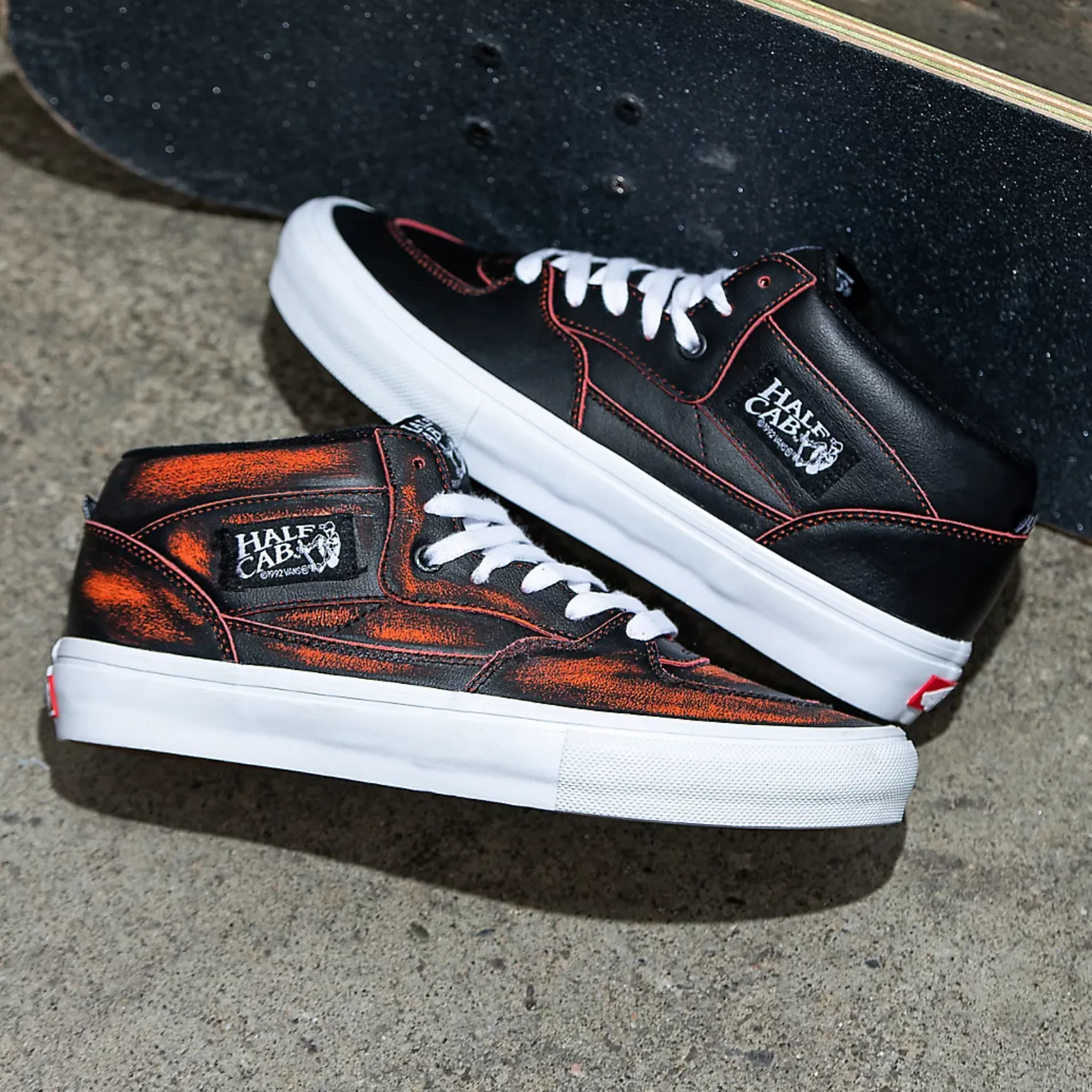 VANS SKATE HALF CAB WEARAWAY BLACK / ORANGE