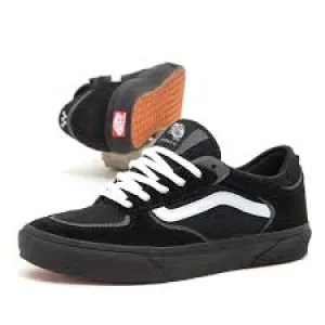 Vans Skate Rowley Shoe - Black/White-Black