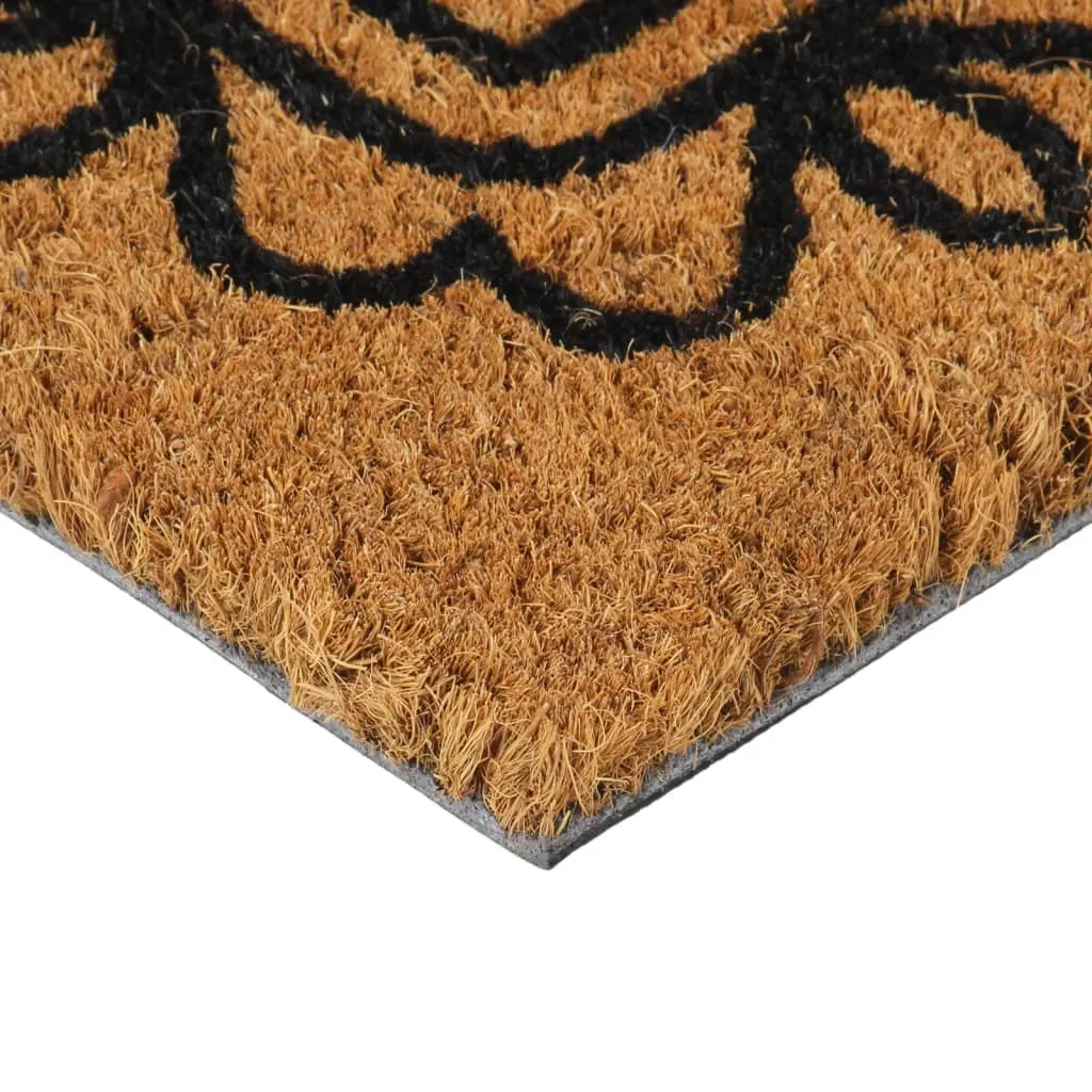 vidaXL Door Mat Natural 45x75 cm Tufted Coir