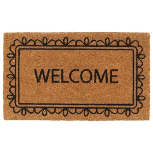 vidaXL Door Mat Natural 45x75 cm Tufted Coir