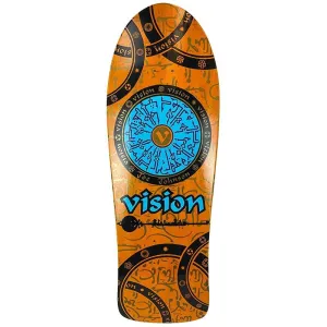 Vision 10.25" x 30.75" Joe Johnson Hieroglyphics Orange Stain Skateboard Deck