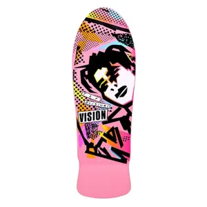 Vision 10" x 30" Original MG (PINK DIP) Skateboard Deck