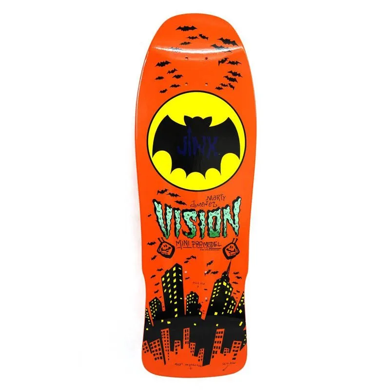 Vision 10"x 30.25" Jinx Mini Pro Model Modern Concave (ORANGE DIP) Skateboard Deck