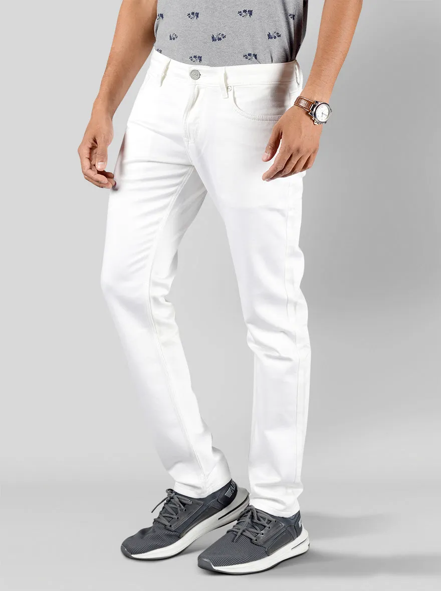 White Slim Fit Jeans | JadeBlue