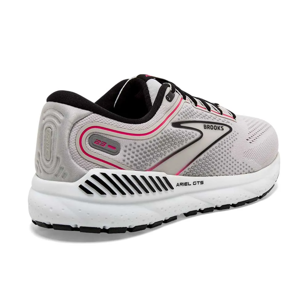 Women's Ariel GTS 23 Running Shoe - Grey/Black/Pink - Regular (B)