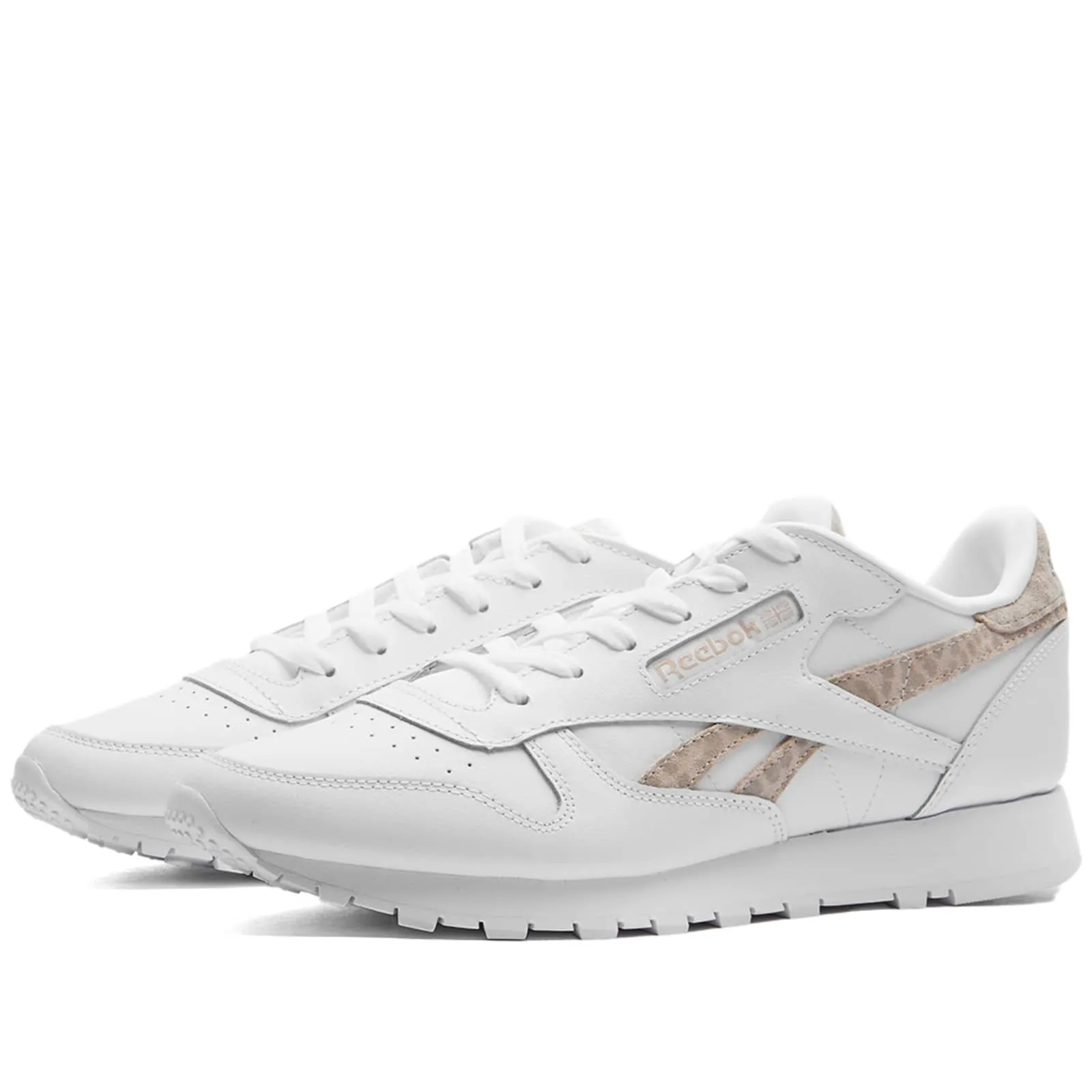 Womens Classic Leather - White/Soft Ecru