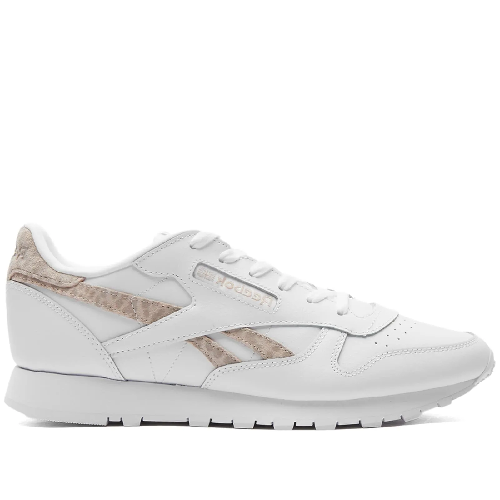 Womens Classic Leather - White/Soft Ecru