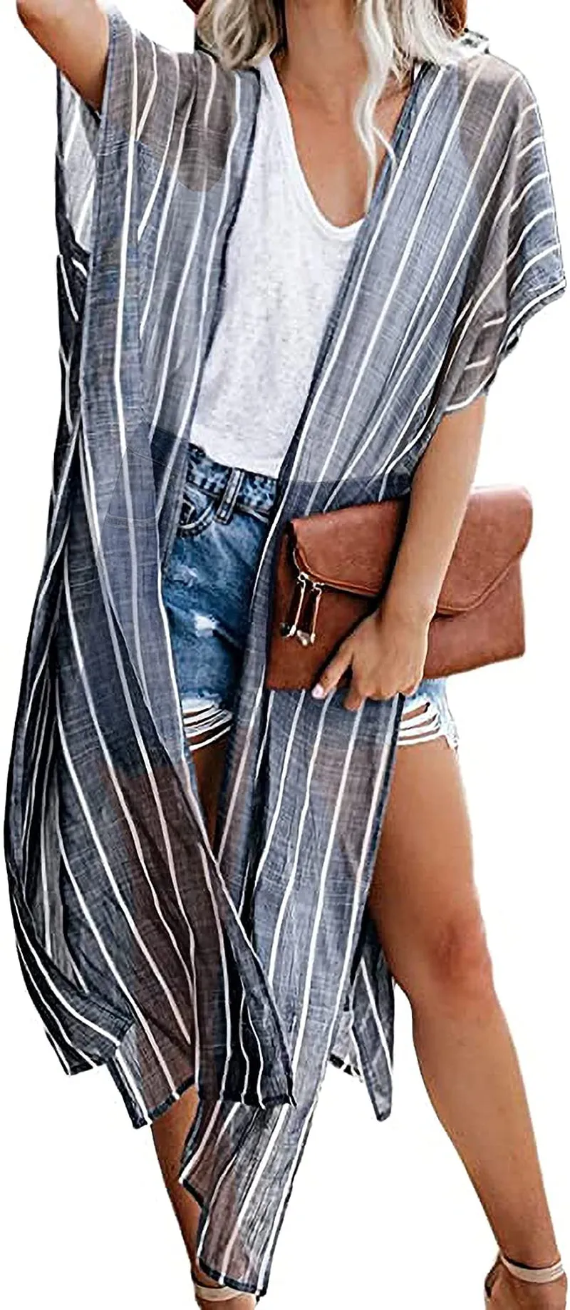 Women's Kimono Swimsuit Coverups Casual Loose