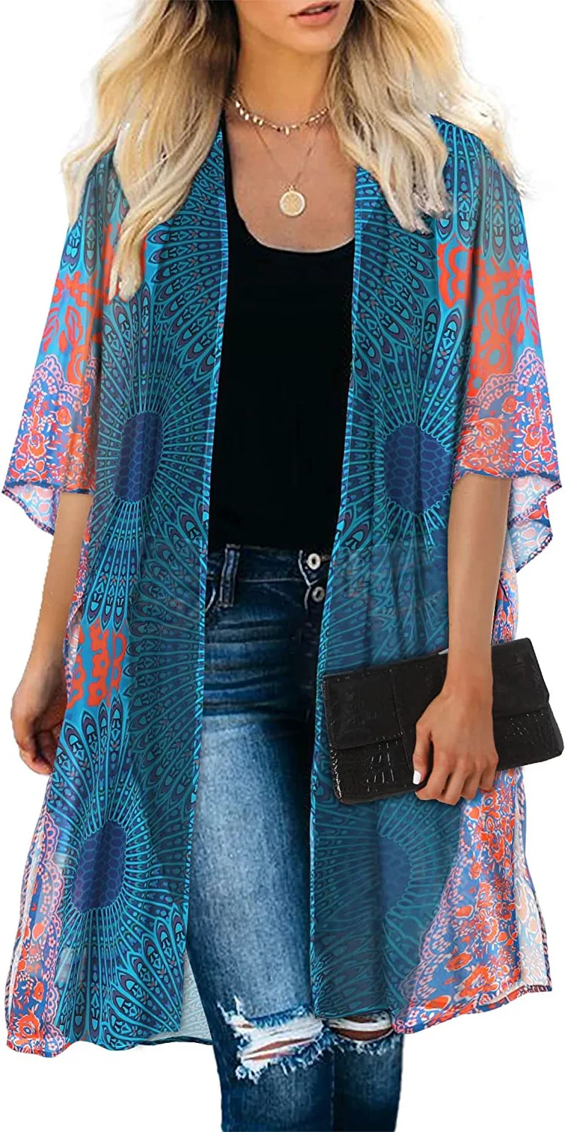 Women's Kimono Swimsuit Coverups Casual Loose