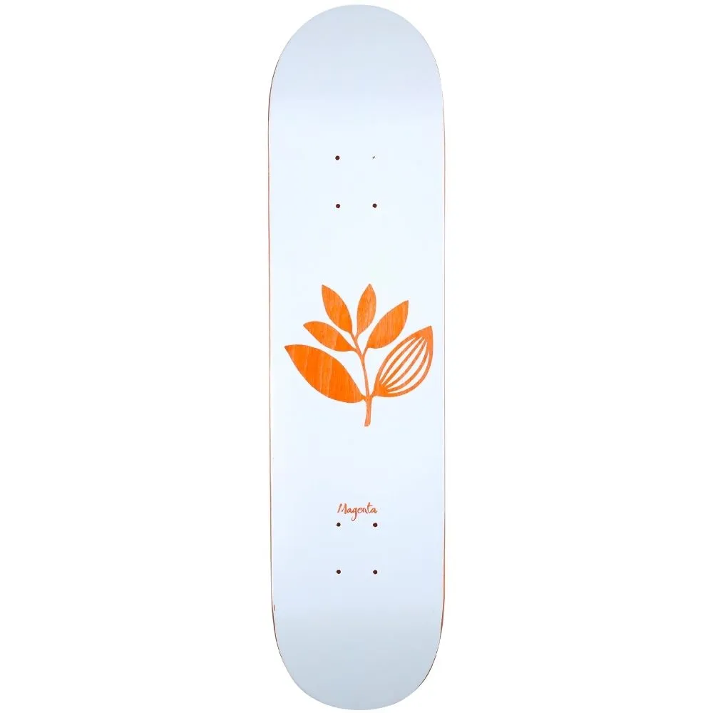 Wood Plant Team White/Orange 8.125" Skateboard Deck