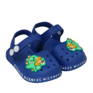 Yellow Bee Dino Sandals for Boys, Blue, 2C, 6-9 Months